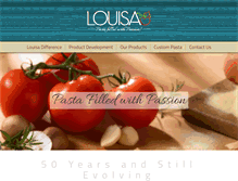 Tablet Screenshot of louisafoods.com